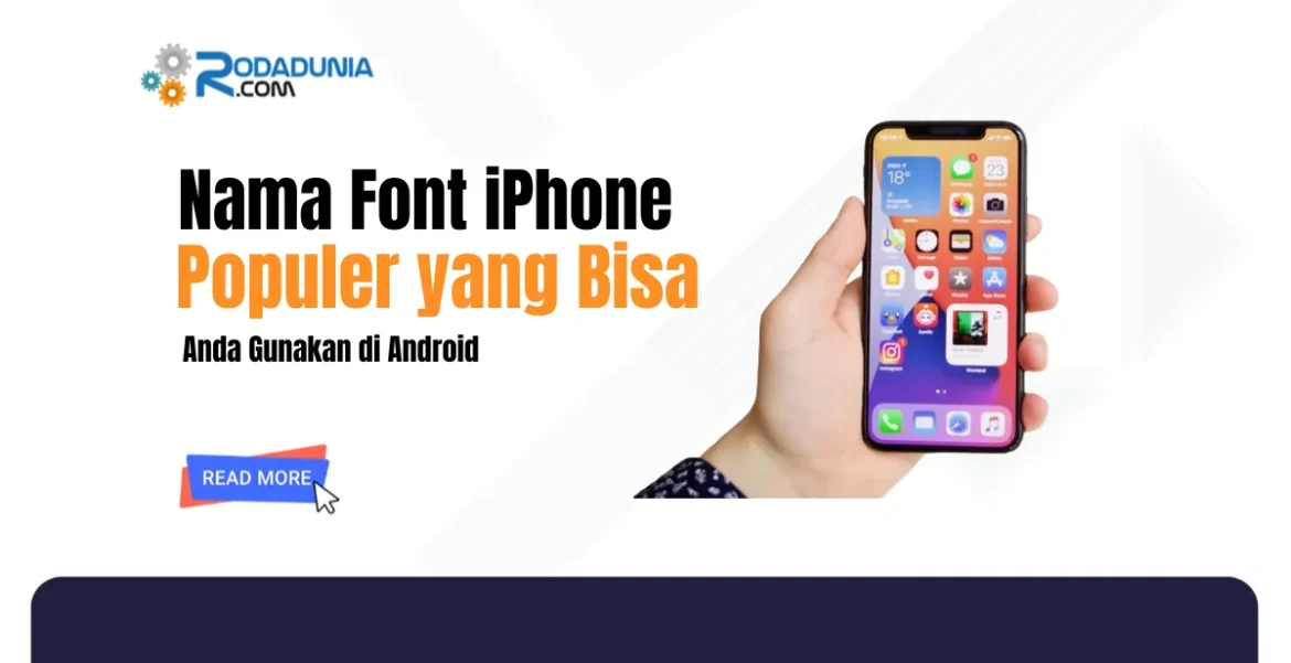 nama font iphone