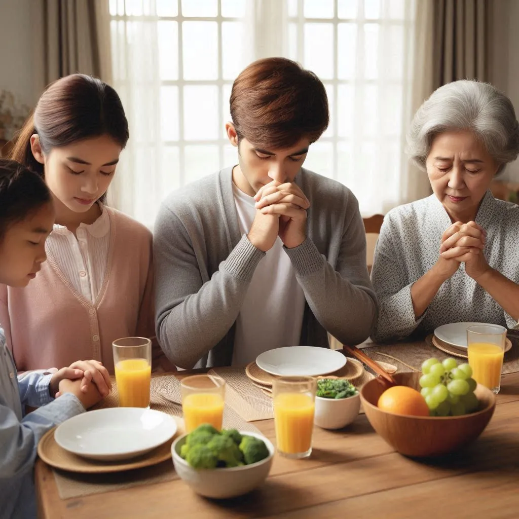 doa makan kristen bersama keluarga